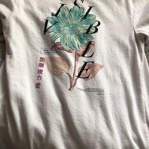 Zumiez white graphic T-shirt